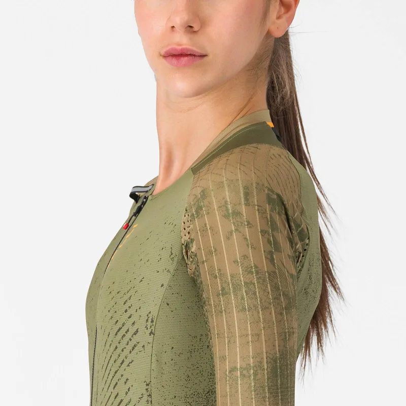 Castelli Unlimited Pro 2 Women's Short Sleeve Jersey - Forest Green-4