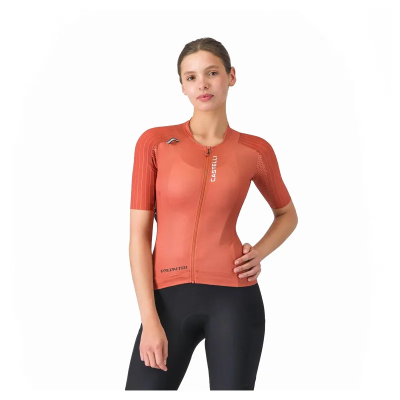 Castelli Unlimited Pro 2 Women's Short Sleeve Jersey - Paprika