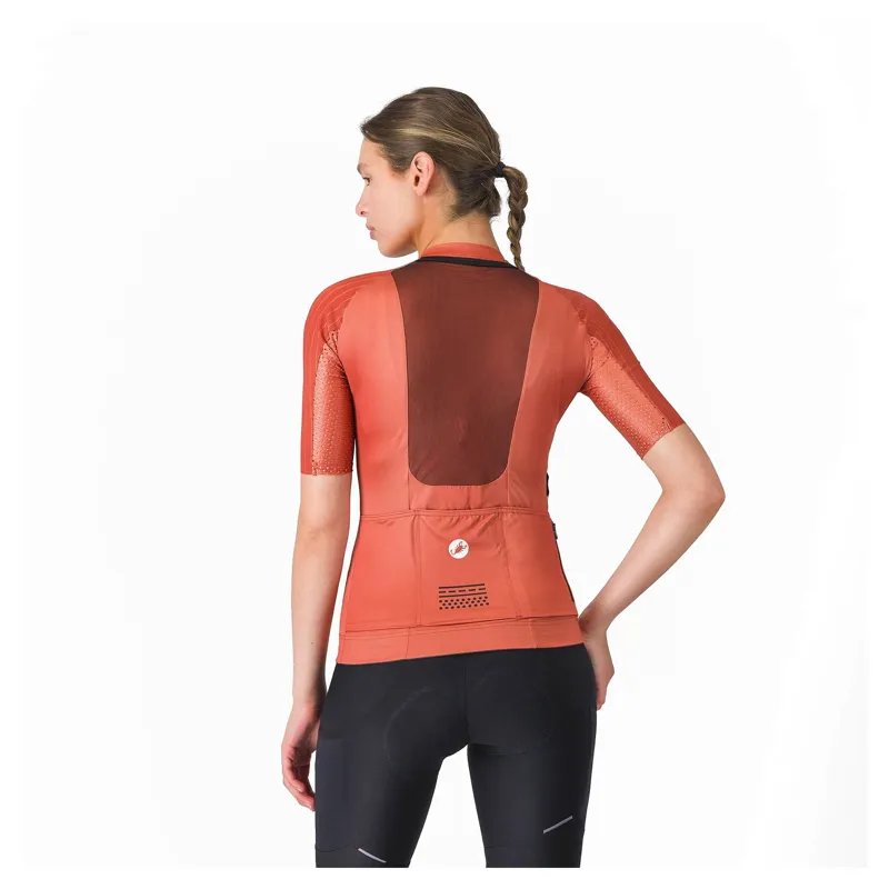 Castelli Unlimited Pro 2 Women's Short Sleeve Jersey - Paprika-1