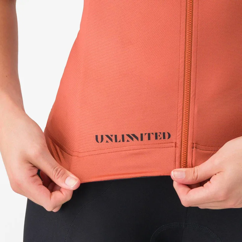 Castelli Unlimited Pro 2 Women's Short Sleeve Jersey - Paprika-4