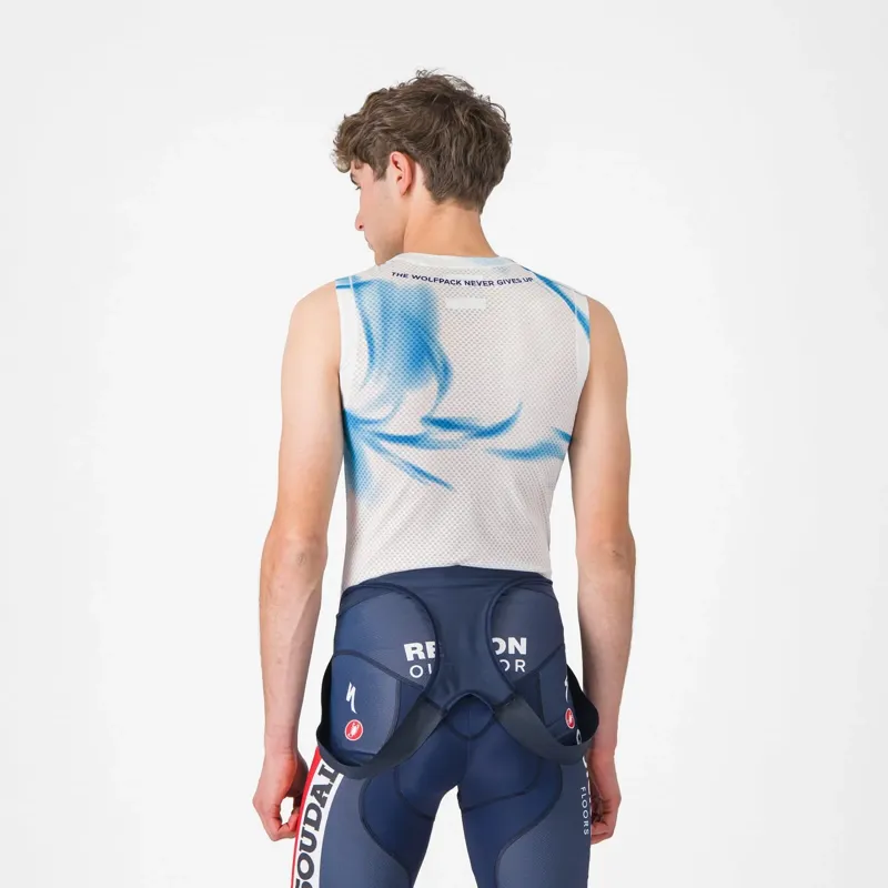 Castelli Soudal Quick-Step Pro Mesh Men's Sleeveless Base Layer - White/Light Blue-1