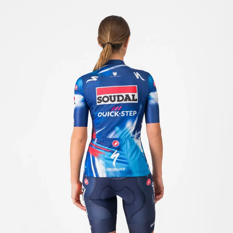 Castelli Soudal Quick-Step Competizione 3 Women's Short Sleeve Jersey - Blue/Red-1