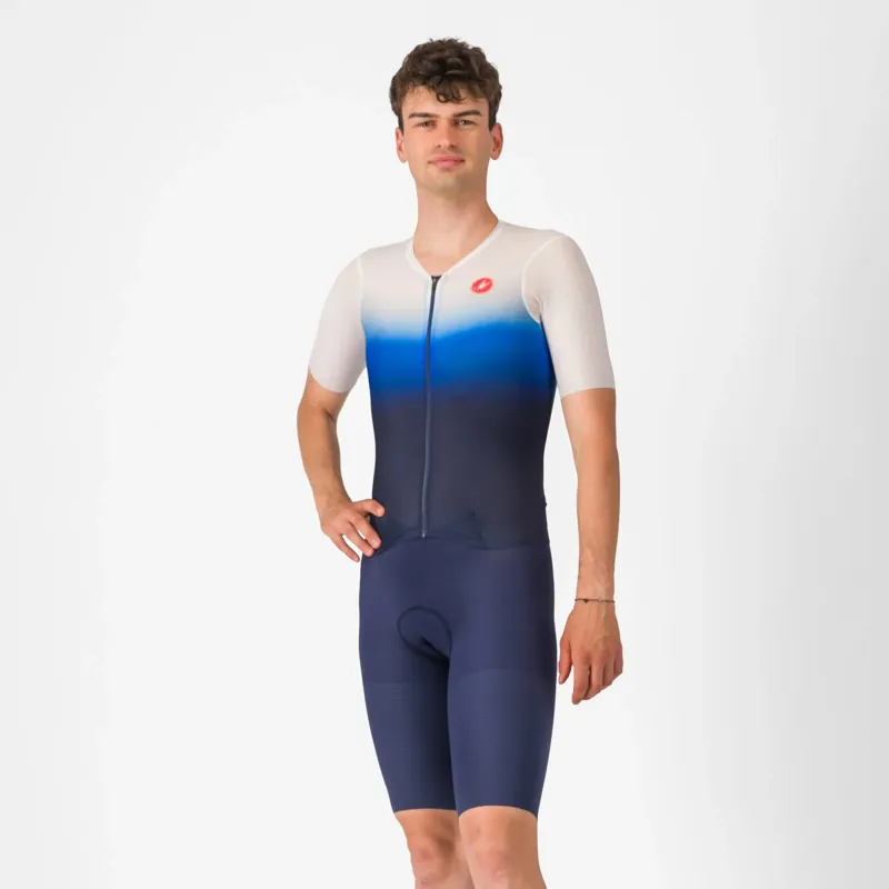 Castelli PR 2 Men's Speed Suit - Belgian Blue/White/Azzurro Italia