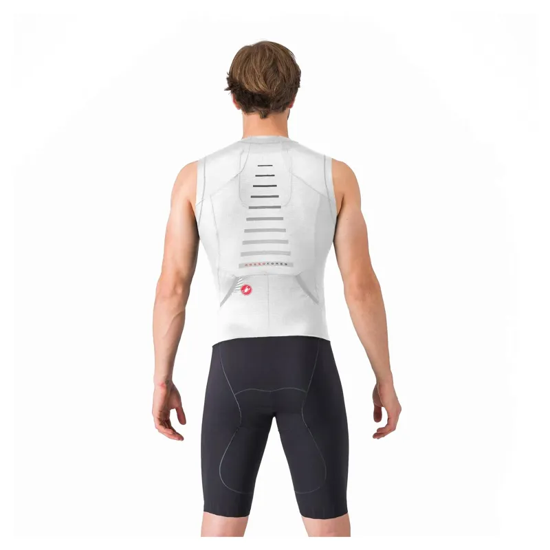 Castelli Free Sanremo 3 Men's Sleeveless Tri Suit - White/Black-1