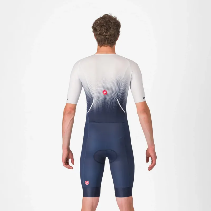 Castelli Core Men's Short Sleeve Tri Suit - Belgian Blue/White-1