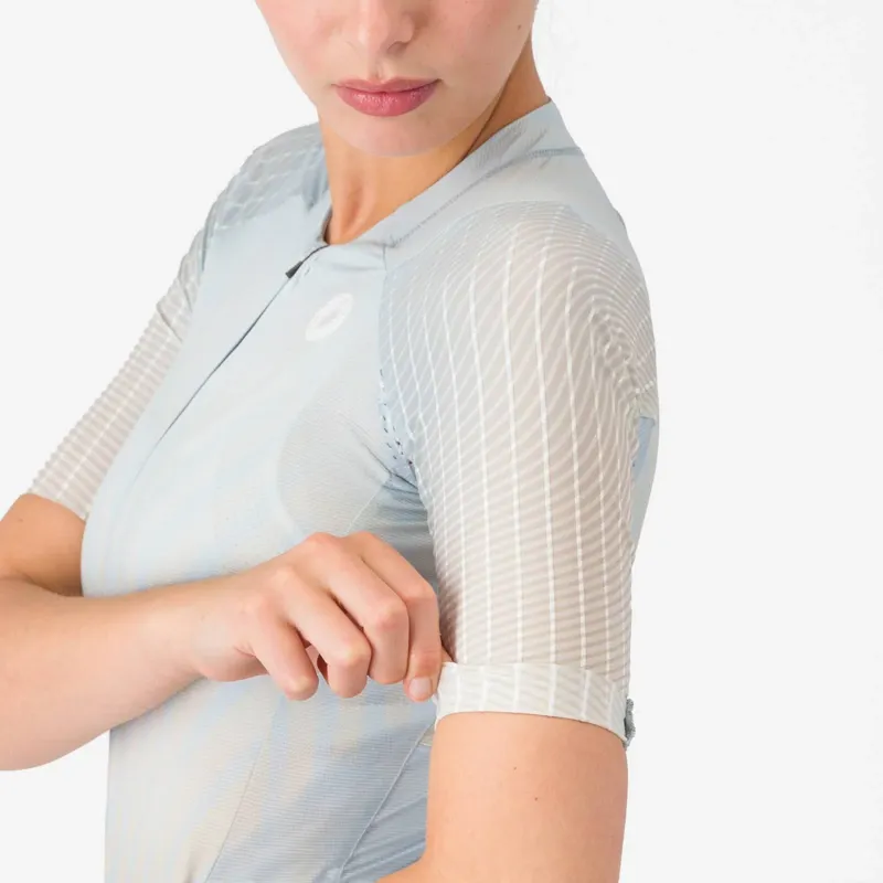 Castelli Free Sanremo 3 Women's Short Sleeve Tri Suit - Winter Sky/Silver Moon-3