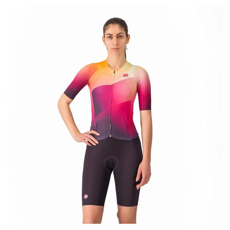 Castelli Free Sanremo 3 Women's Short Sleeve Tri Suit - Dark Night Shade