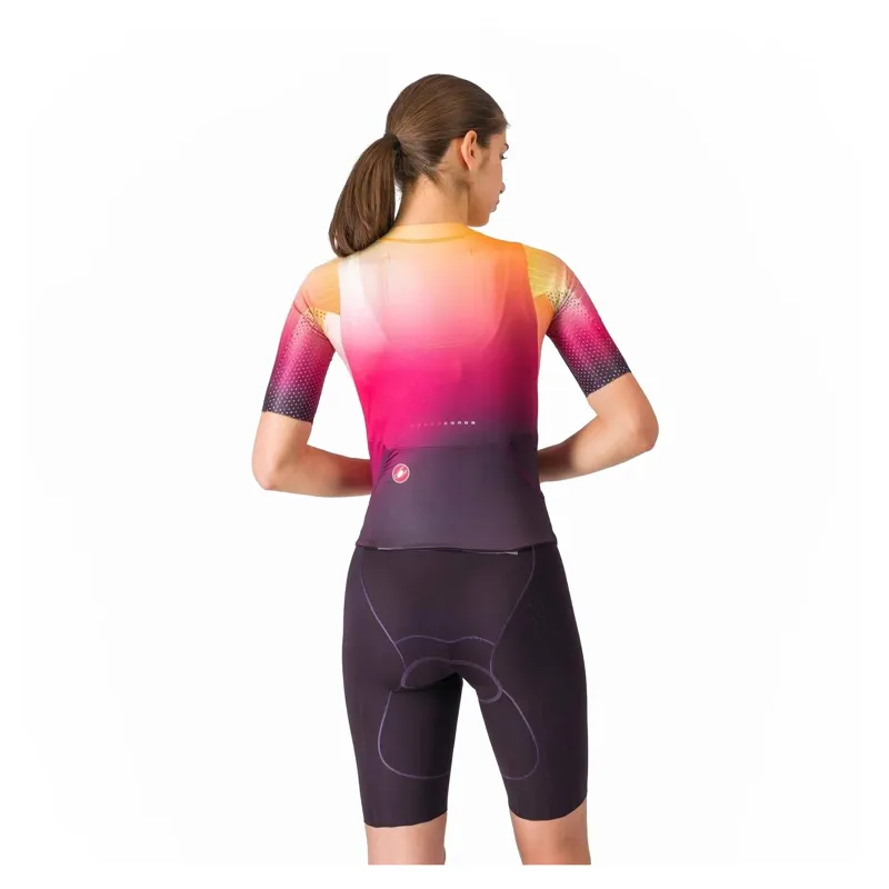 Castelli Free Sanremo 3 Women's Short Sleeve Tri Suit - Dark Night Shade-1
