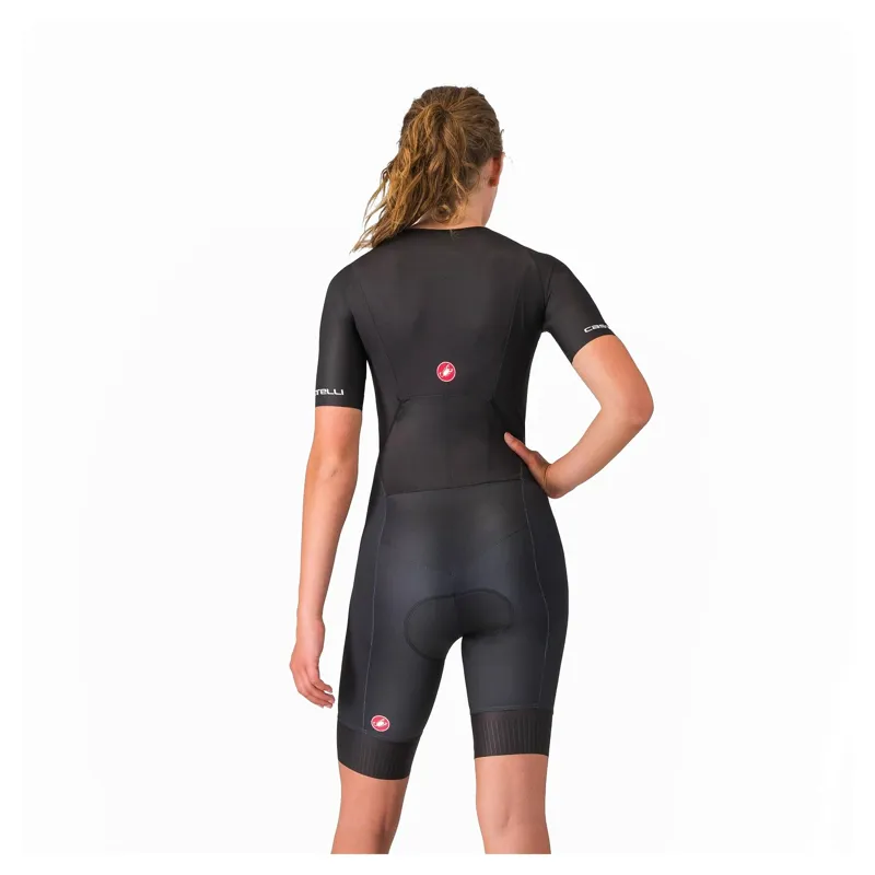 Castelli Core Women's Short Sleeve Tri Suit - Black-1