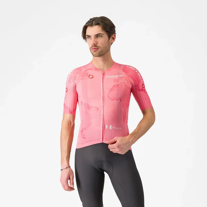 Castelli Giro108 Race 8S Men's Short Sleeve Jersey - Rosa Giro
