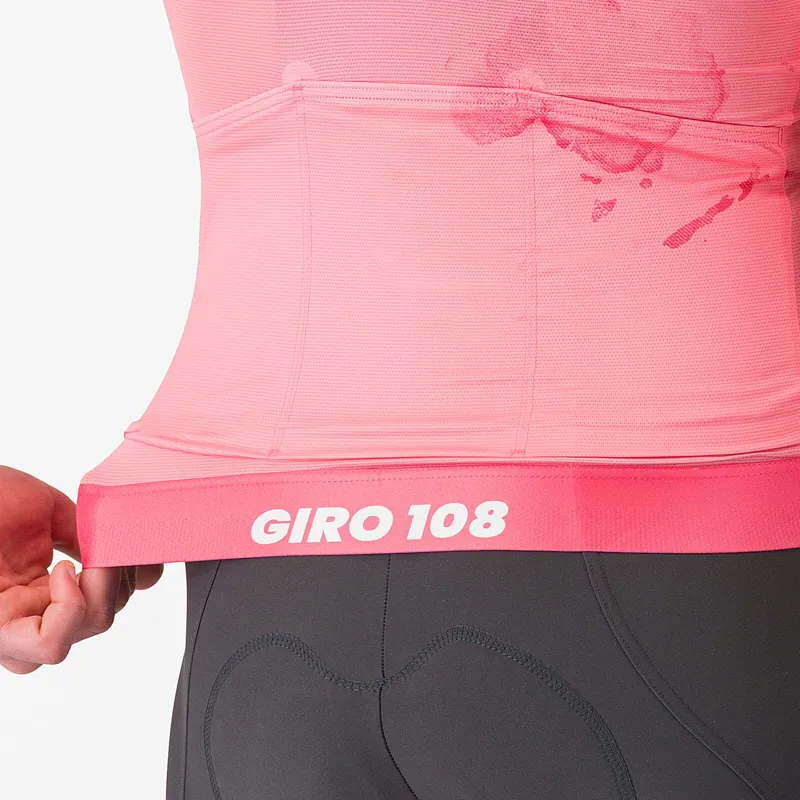 Castelli Giro108 Race 8S Men's Short Sleeve Jersey - Rosa Giro-4