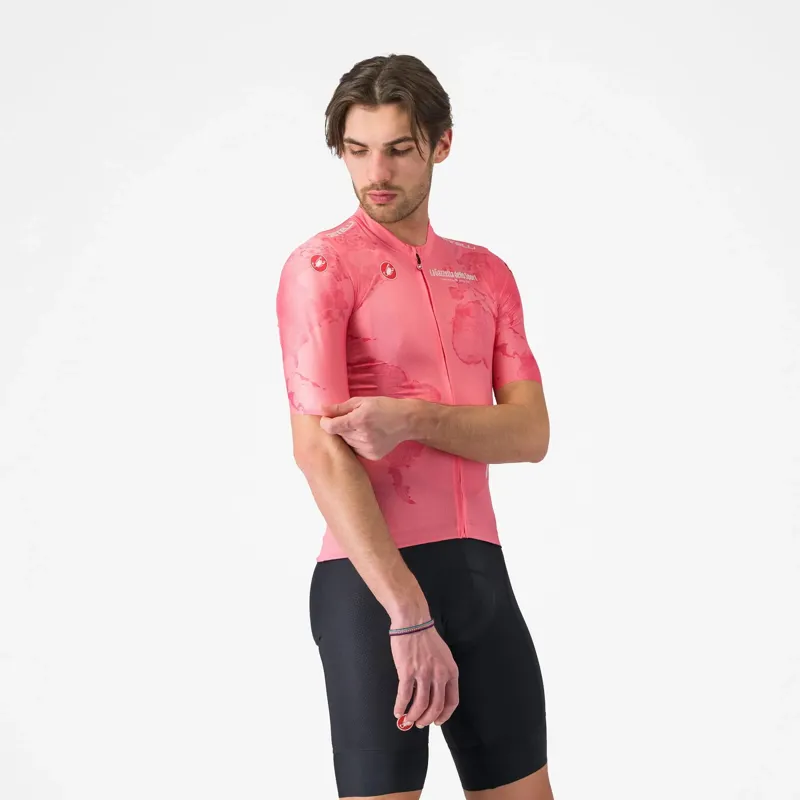 Castelli Giro108 Competizione 3 Men's Short Sleeve Jersey - Rosa Giro