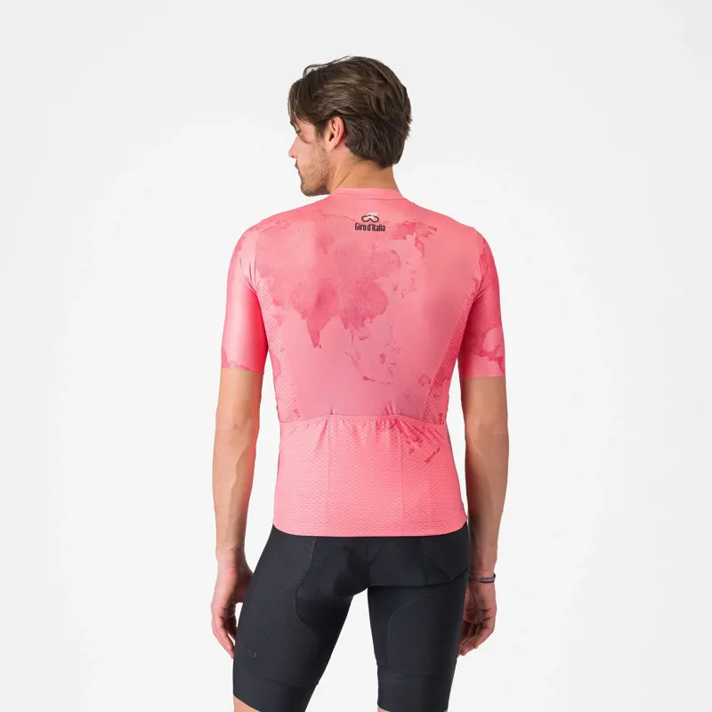 Castelli Giro108 Competizione 3 Men's Short Sleeve Jersey - Rosa Giro-1