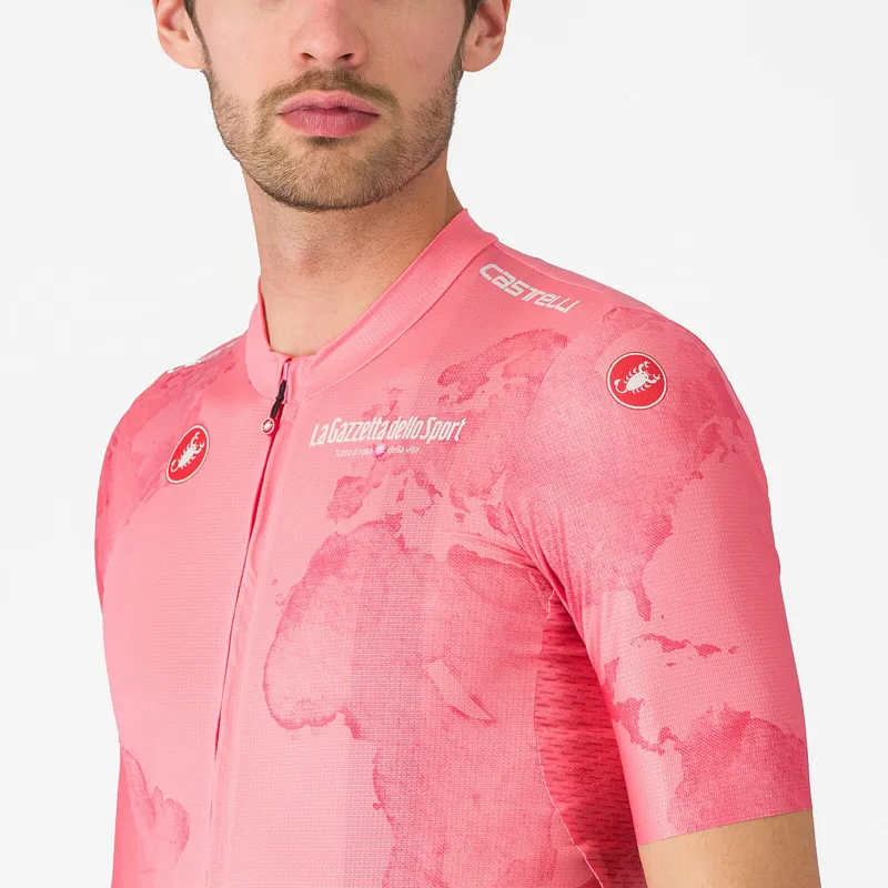 Castelli Giro108 Competizione 3 Men's Short Sleeve Jersey - Rosa Giro-2