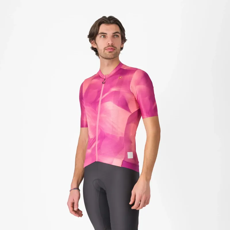 Castelli Giro Espresso Men's Short Sleeve Jersey - Rosa Giro
