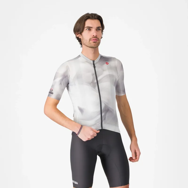 Castelli Giro Espresso Men's Short Sleeve Jersey - Grigio Multicolore