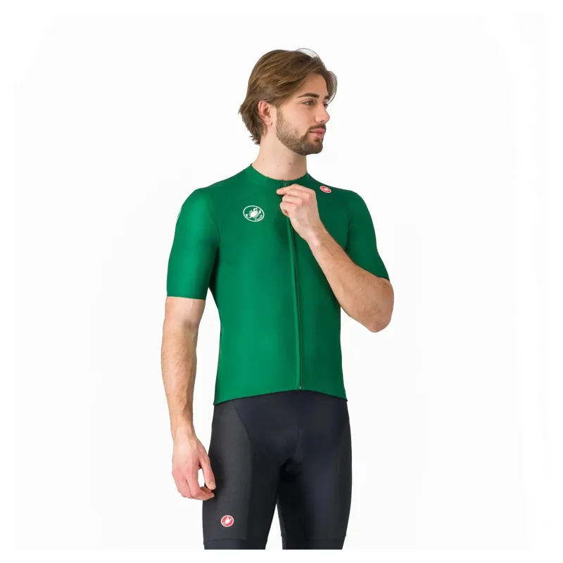 Castelli Vintage Giro D'Italia Men's Short Sleeve Jersey - Verde Verdeggiante