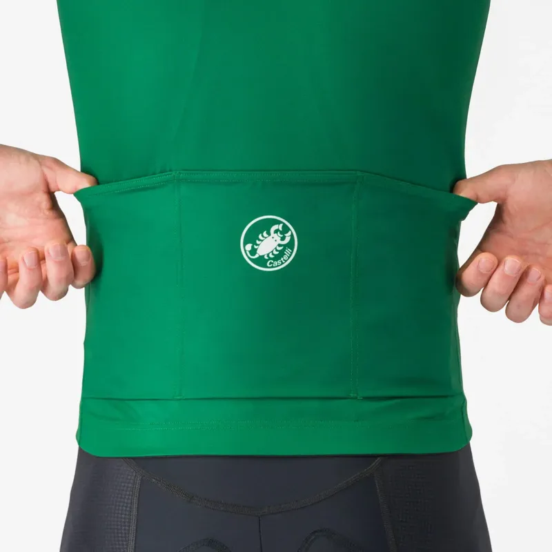 Castelli Vintage Giro D'Italia Men's Short Sleeve Jersey - Verde Verdeggiante-4