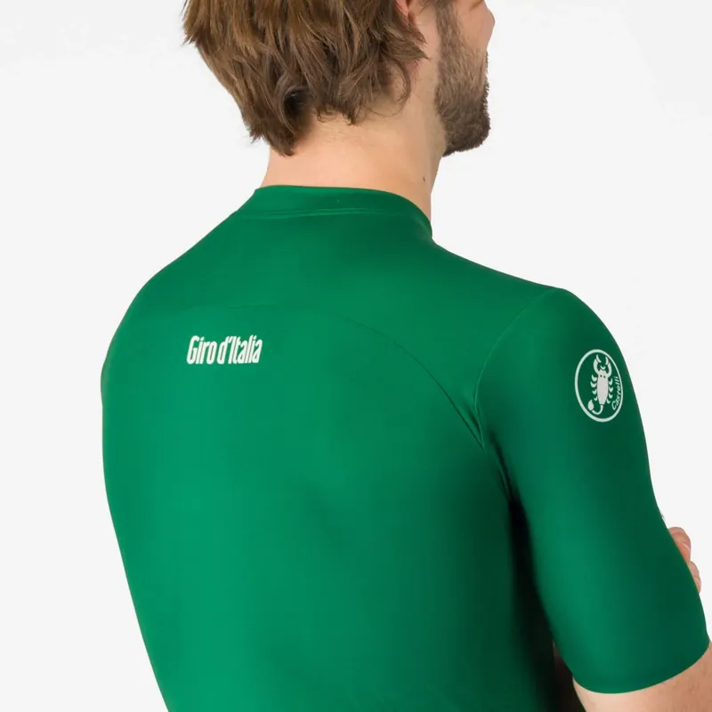 Castelli Vintage Giro D'Italia Men's Short Sleeve Jersey - Verde Verdeggiante-3