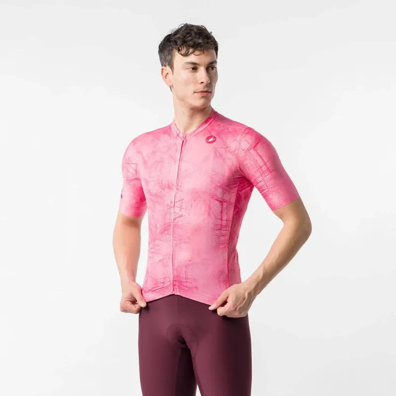 Castelli Giro109 Trofeo Men's Short Sleeve Jersey - Rosa Giro-2