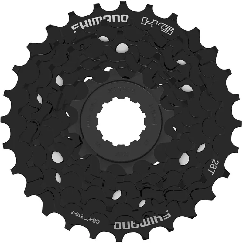 Shimano CS-HG210 Tourney 7 Speed HG spline M Cassette - Black