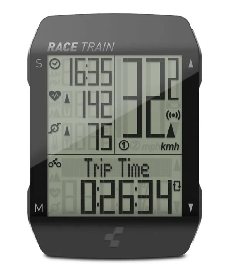 Cube Race Train Set Cycle Computer With HR Chest Belt/Cadence Sensor-1