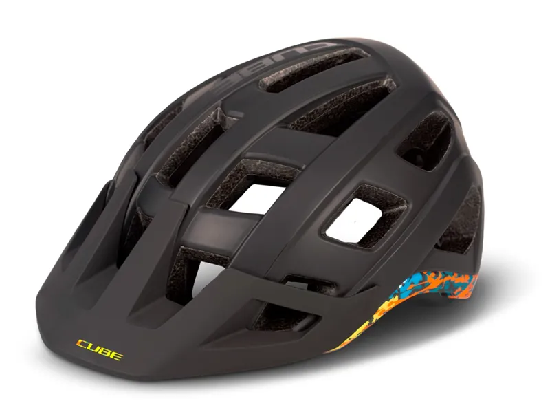 Cube Badger MTB Helmet - Black/Splash