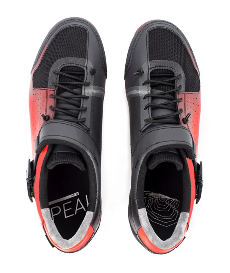 Cube Peak Pro MTB Shoes - Red/Black-2