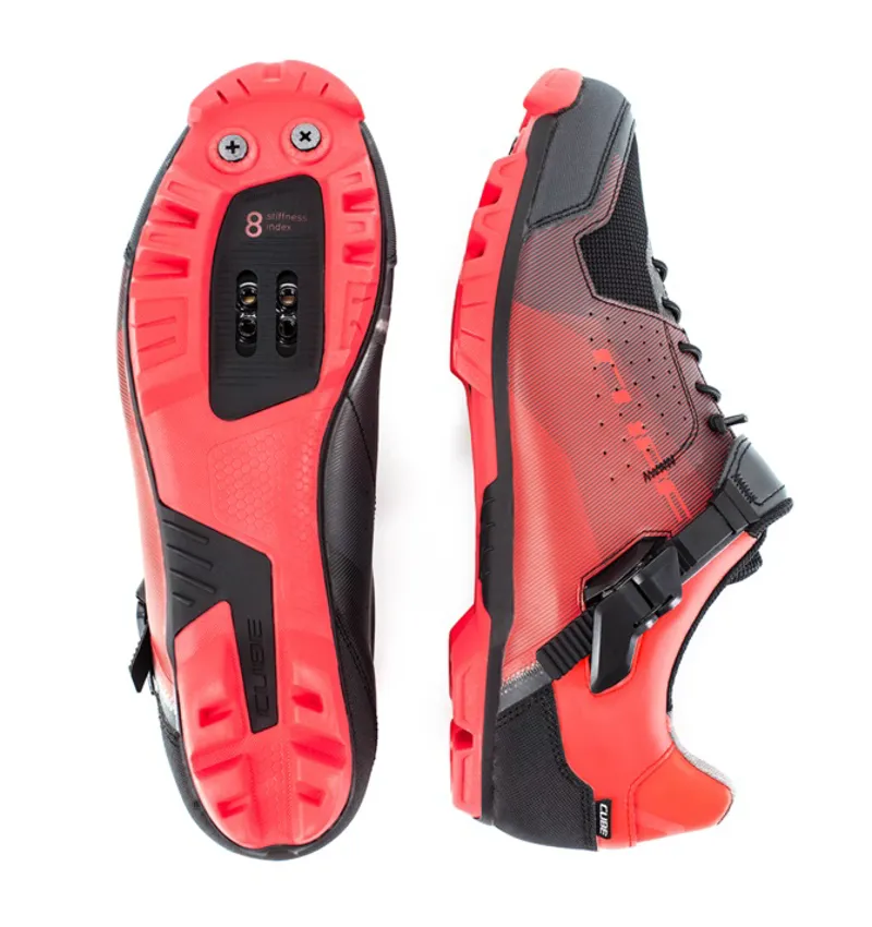 Cube Peak Pro MTB Shoes - Red/Black-4
