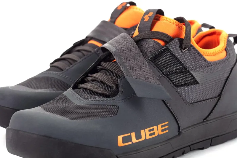 Cube GTY Strix Flat Pedal MTB Shoes - Grey/Orange-1