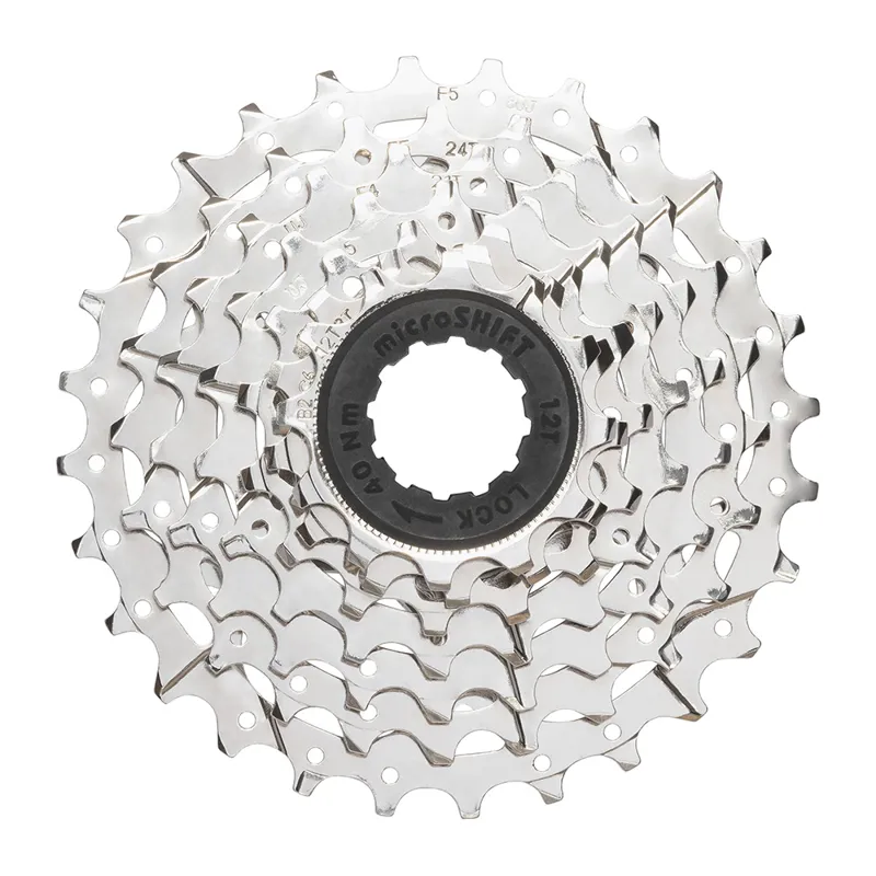 Microshift CS-H072 H-Series 7 Speed Cassette HG Splines - Silver
