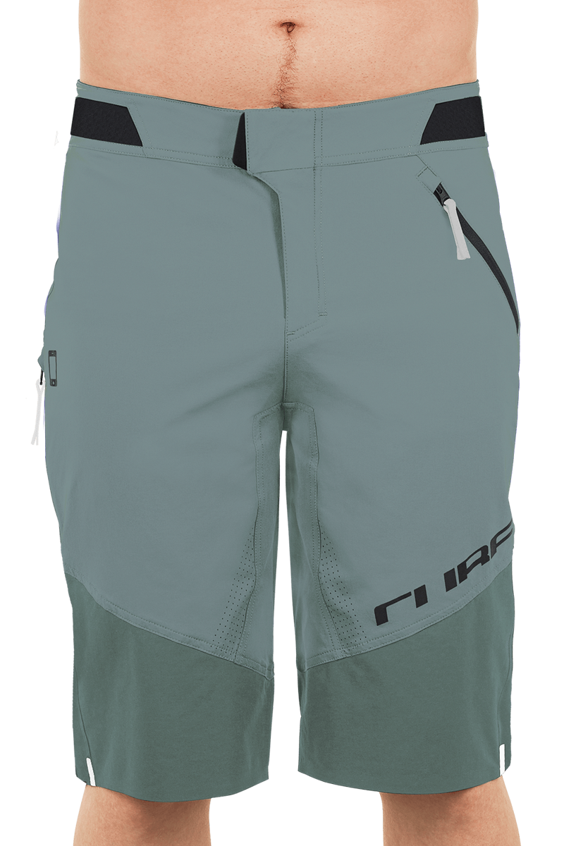 Cube Edge Baggy Shorts - Green-1