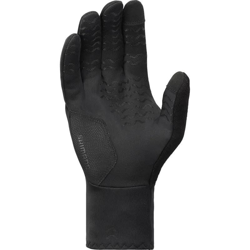 Shimano S-Phyre Thermal Windproof Long Finger Gloves - Black-1