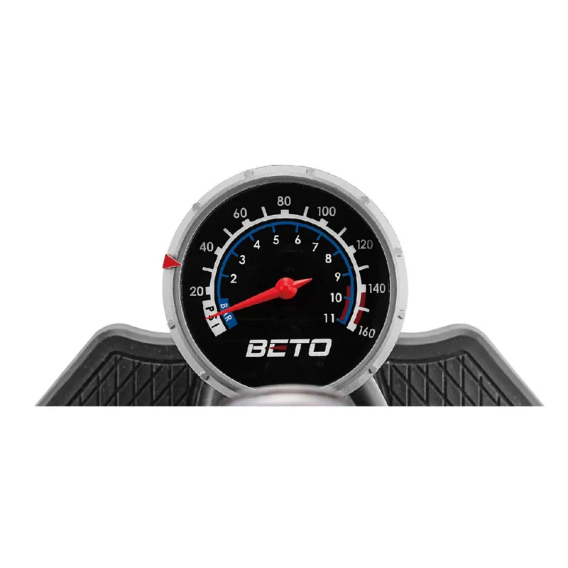 Beto CMP155AG7 25 inch Alloy Track Pump with Gauge - 160psi-4