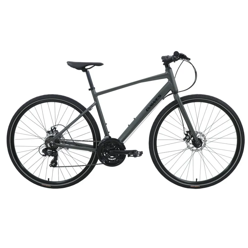 Dawes Discovery 1.0 Cross Bar 2025 Hybrid Bike - Carbon Grey