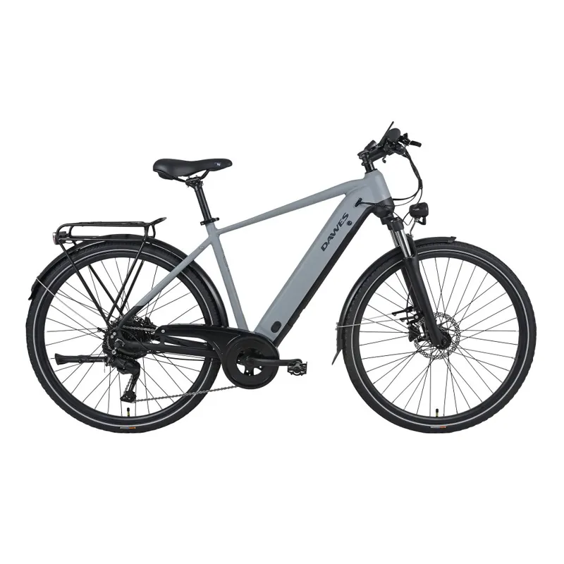 Dawes Spire 2.0 Crossbar 2025 Electric Hybrid Bike - Light Grey/Black