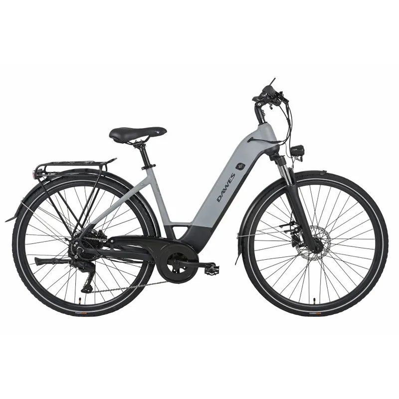 Dawes Spire 2.0 Low Step 2025 Electric Hybrid Bike - Light Grey/Black