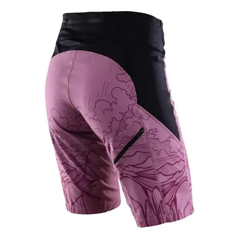 Troy Lee Luxe Women's Baggy Shorts Shell Only - Micayla Gatto Rosewood-1
