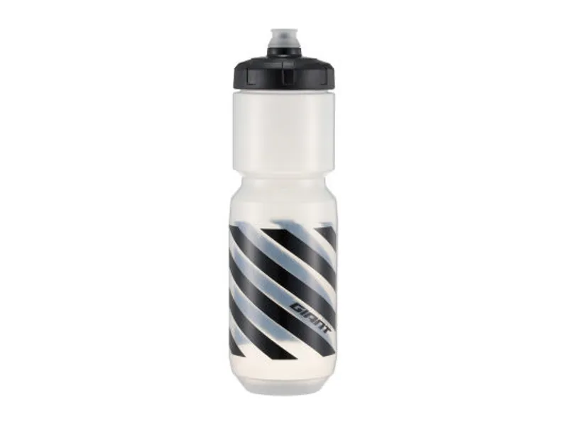 Giant Doublespring Transparent Water Bottle - Clear/Black - 750ml