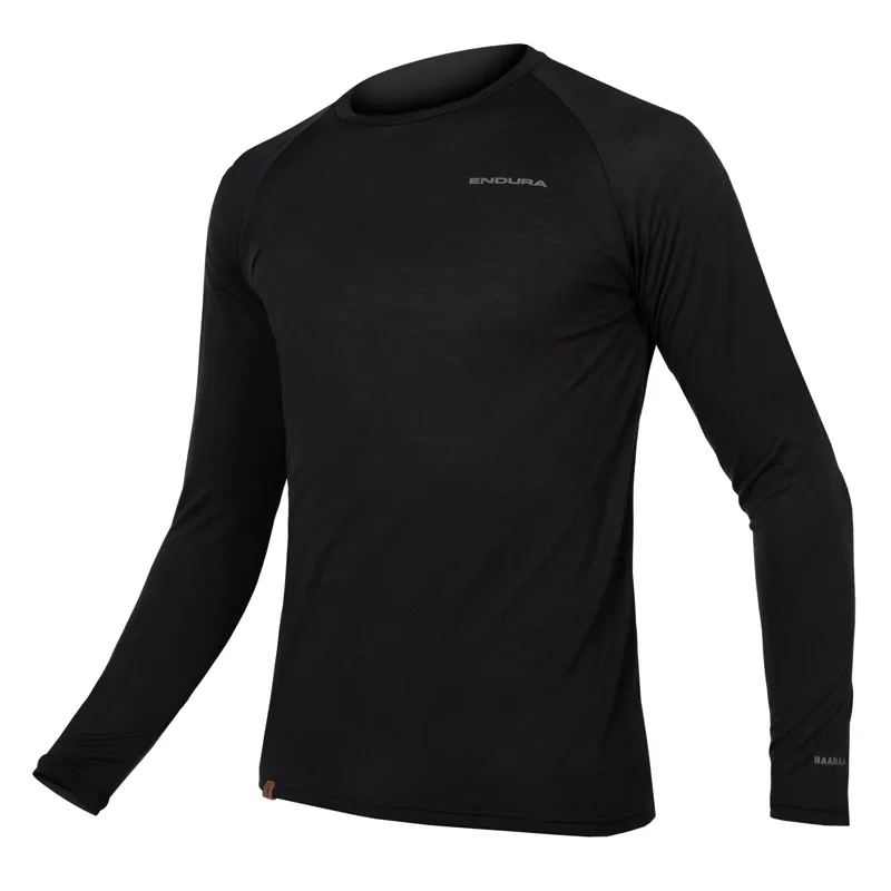 Endura BaaBaa Blend Men's Long Sleeve Baselayer - Black