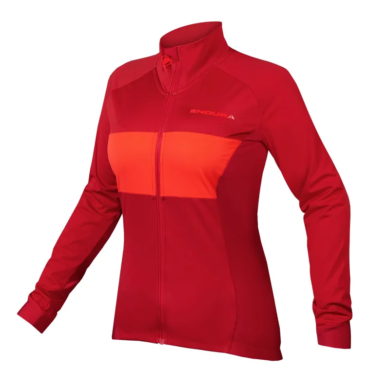 Endura FS260-Pro Jetstream Womens Long Sleeve Jersey II - Rust Red