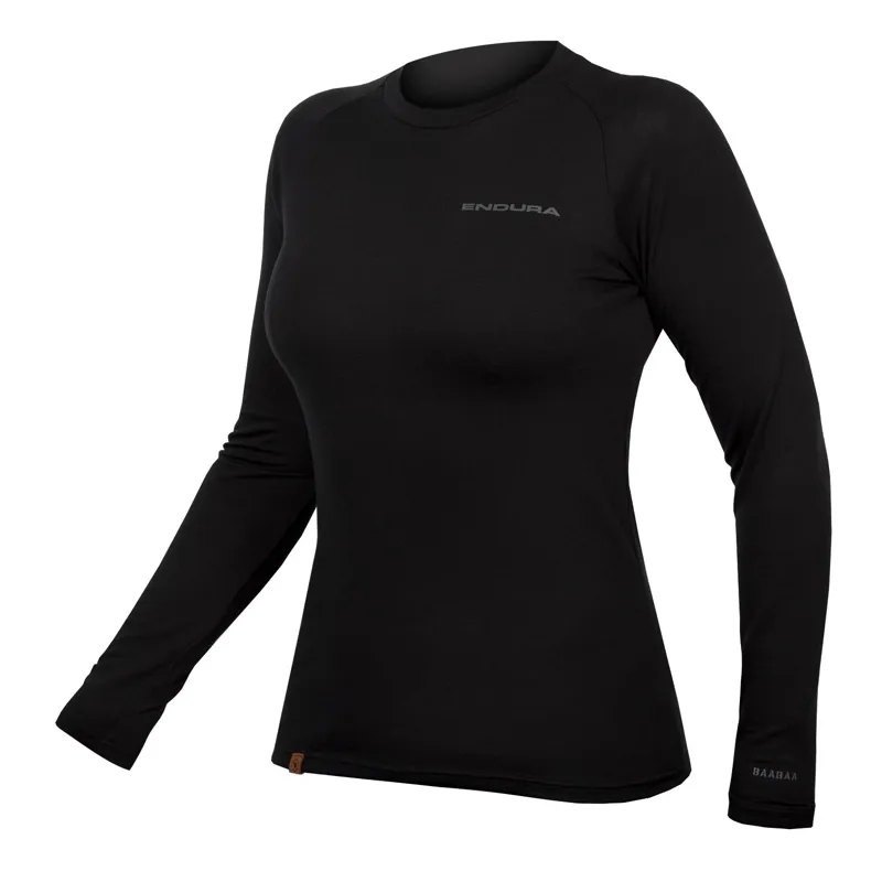 Endura BaaBaa Blend Women's Long Sleeve Baselayer - Black