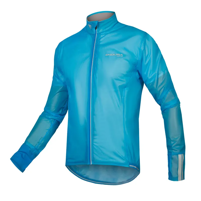 Endura FS260-Pro Adrenaline Waterproof Race Cape - Hi-Viz Blue