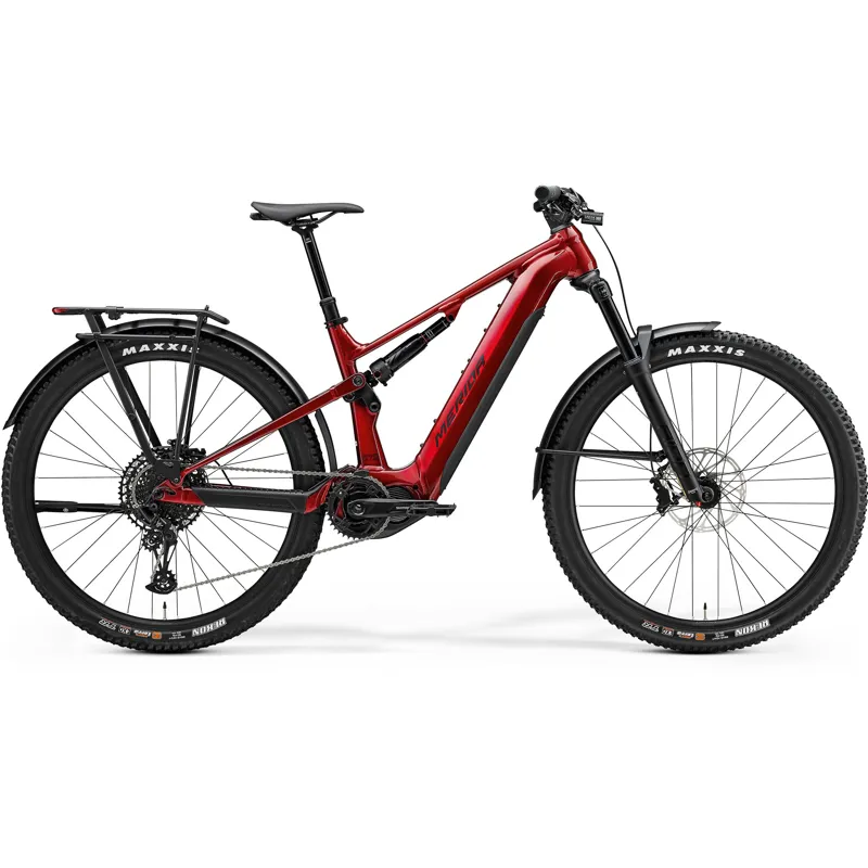 Merida eOne-Forty 675 EQ 2025 Electric Full Suspension MTB - Dark Red