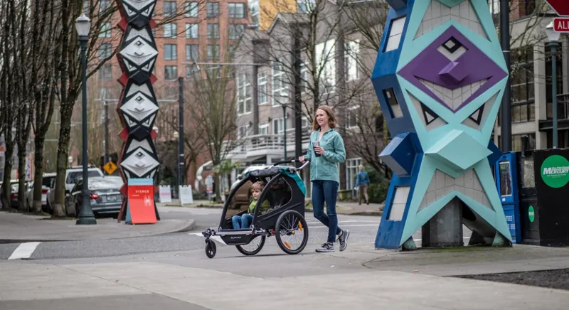 Burley Encore X Child Trailer - Turquoise-10