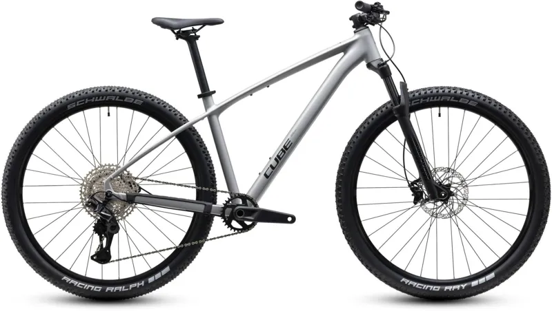Cube Reaction Pro 2027 Hardtail Mountain Bike - Platinum/Black