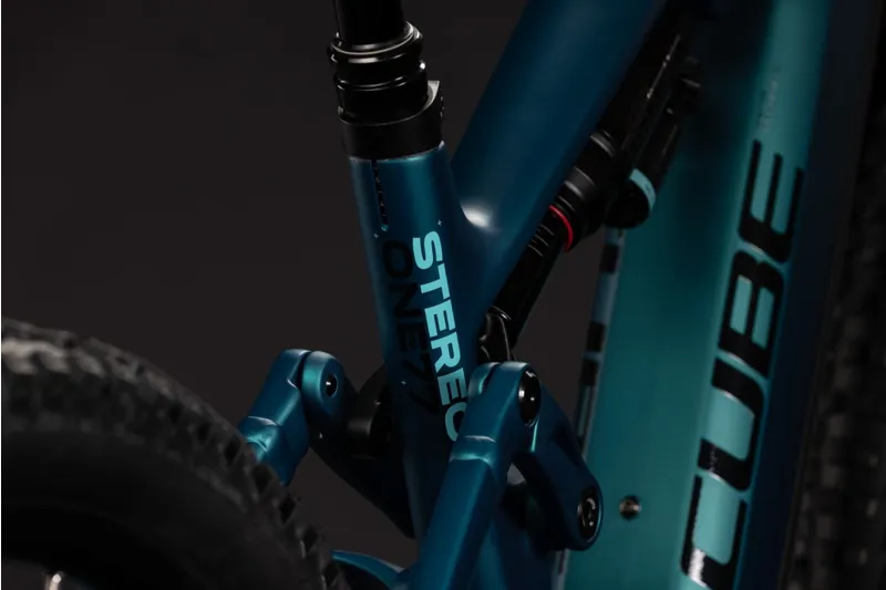 Cube Stereo Hybrid ONE77 HPC Race 800wh 2027 Electric MTB - Metallicpetrol-3