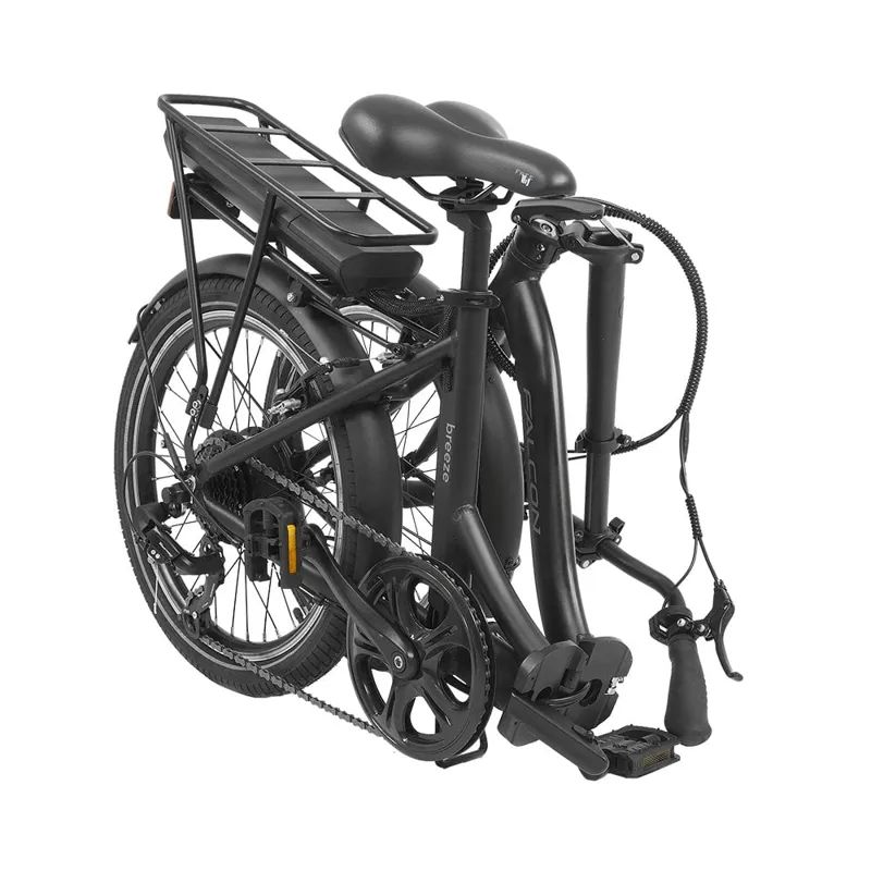 Falcon Breeze Low Step Electric Folding Bike - Black-2