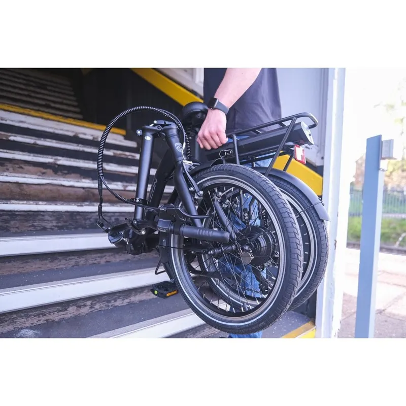Falcon Breeze Low Step Electric Folding Bike - Black-3
