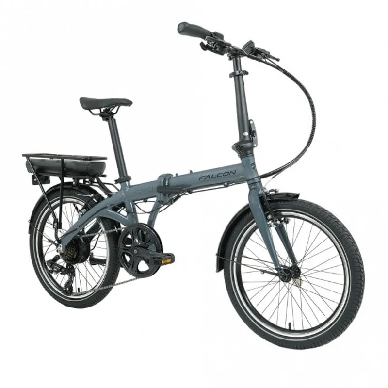 Falcon Compact 20w 2026 Electric Folding Bike - Grey-1